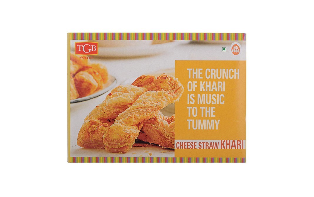 TGB Cafe 'n Bakery Cheese Straw Khari    Box  250 grams